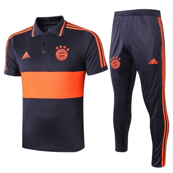 Polo Komplett Set Bayern München 2019-20 Orange Blau